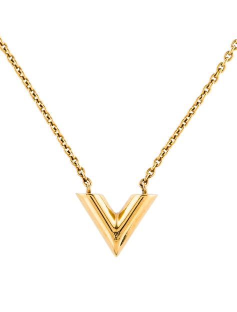 louis vuitton v necklace